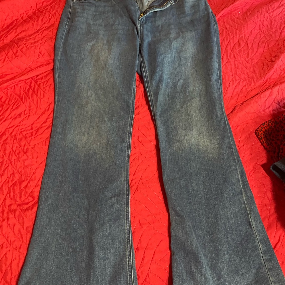 Old Navy Indigo Wide Leg Jeans